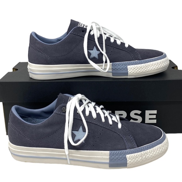 Converse One Star Pro Suede Shoes Gray For Women Low Top Casual Sneakers A07972C - Picture 2 of 9